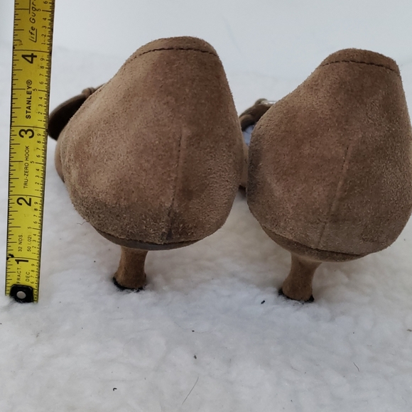 Prada D'Orsay suede kitten heel buckle pumps - Picture 3 of 6